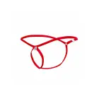 MOB Erotic wear Tear Drop stringi – sarkani – L/XL — Foto 6