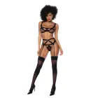 Pretty Little Rocker Three Piece Bralette Set – Black – L/XL — Photo 2