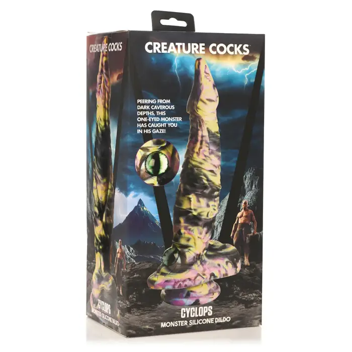 Cyclops Monster dildo – 23+ cm – Daudzkrāsains