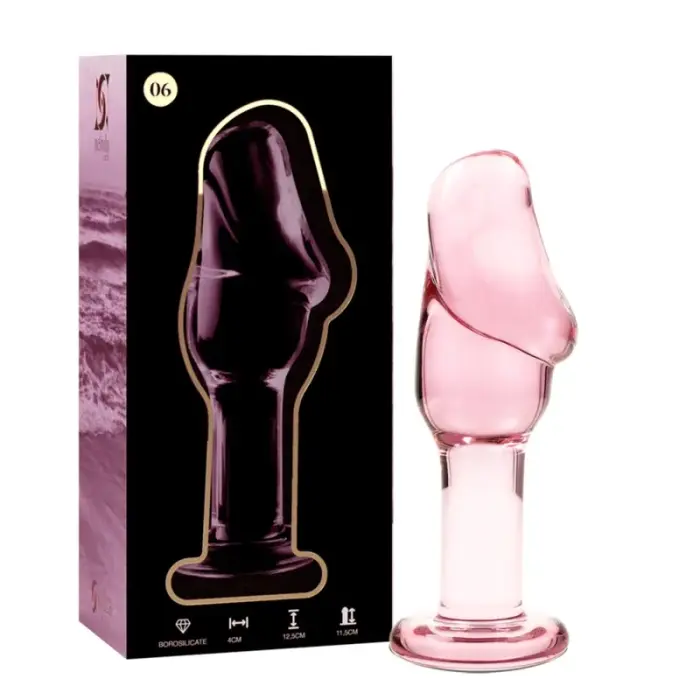 Ibiza Nebula Series Model 6 стеклянная анальная пробка – 12.5 cm (4.9″) – Розовый