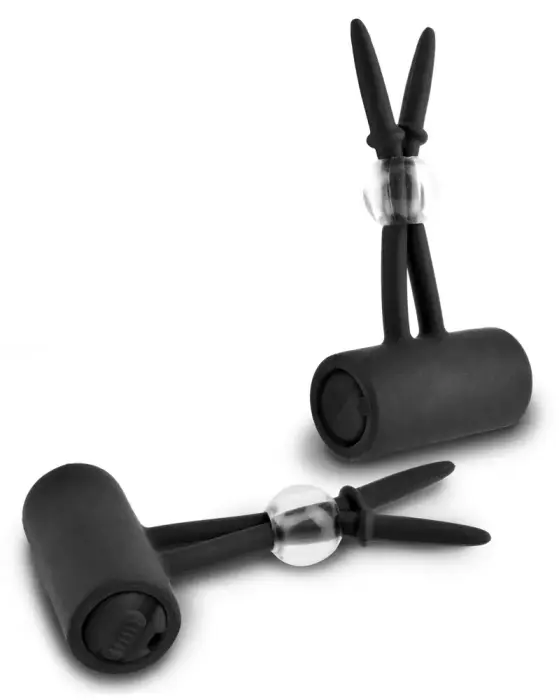 FFSLE vibrējošas silikona krūšu galu cilpas – rozā Foto 2