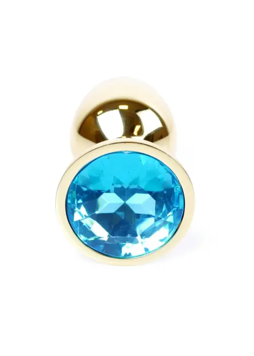Plug-Jewellery Gold anālais spraudnis – 7 cm (2.8″) – Zils