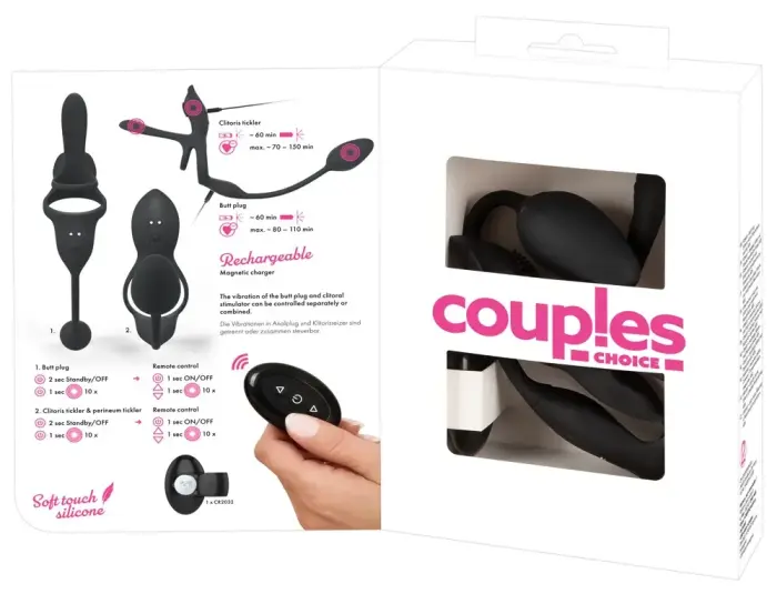 Couples Choice RC multifunktsionaalne vibraator – mitmevärviline Photo