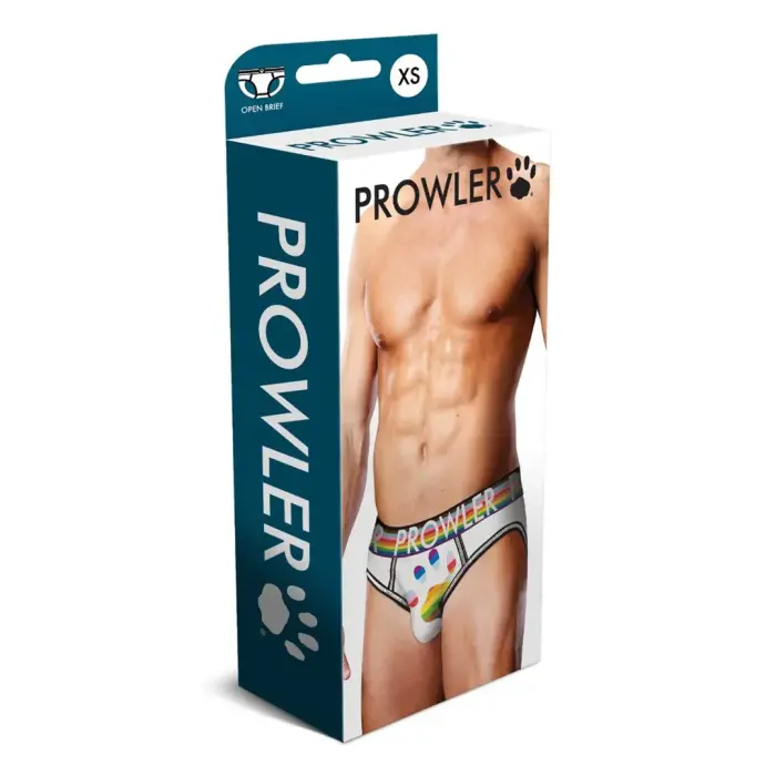 Prowler Oversized Paw Open Brief – White – XS