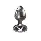 Playboy Pleasure Tux mazs alumīnija anālais spraudnis – S – 7.4 cm – sudraba — Foto 2