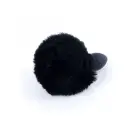 Plug-Jewellery анальная пробка с кроличьим хвостом – 6.5 cm (2.5″) – Черная — Фото 3