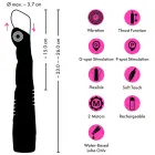 Coup!es Choice G- и P-точки пальчиковый вибратор с функцией толчков – 23–26 cm (9–10″) – розовый — Фото 12