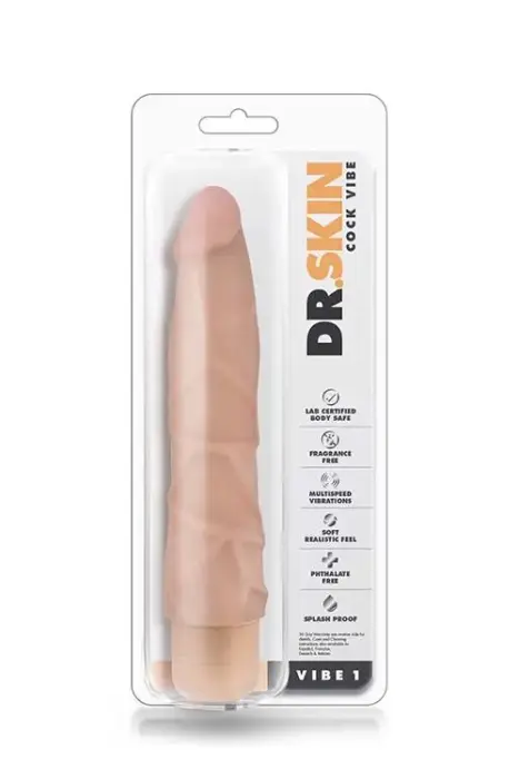 DR. SKIN COCK VIBE 1 – Реалистичный вибратор – телесный