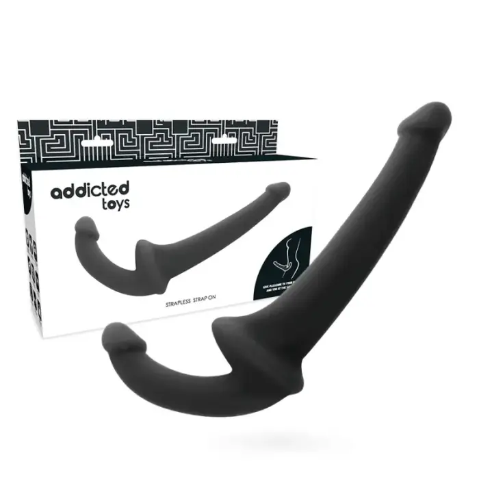 Addicted Toys Intimate двусторонний гибкий дилдо – 26 см (10.2″) – черный
