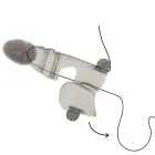 OHMAMA Vibrating Intimate Sheath 3-Motor Flexible Vibrator – 14 cm (5.5″) – Clear — Photo 1