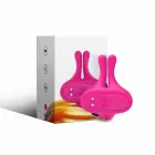 ARMONY Rabbit Shape Magnetic Vibrating Clamps – Pink — Photo 1