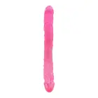 Bubblegum Blast Groovy Times – želee kahepoolne dildo – roosa – 37,5 cm — Foto 3