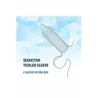 NMC 2 Seductive Tickler Sleeves Set – clear TPE flexible sleeves – 14 cm / 13 cm — Photo 5