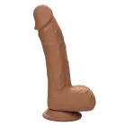 Dual Density Realistic Dildo with Suction Cup – 16 cm (6.25″) – Brown — Photo 7