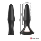 ANBIGUO Alexandru silikona intīmais spraudnis ar WATCHME pulti – 13.6 cm (5.35″) – melns — Foto 4