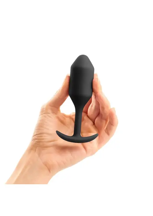 B-Vibe Snug Plug 2 – Melns Foto 5