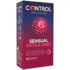 Control Sensual Dots & Lines Latex Condoms – 12 pcs — Photo 1