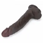 LoveToy Sliding Skin Pro II – kahekihiline realistlik silikoon-dildo – ihuvärvi – 25,4 cm (10'') — Foto 8