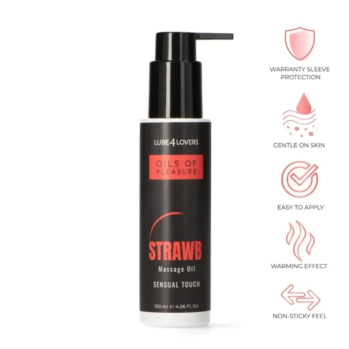 Oils of Pleasure клубничное массажное масло – 120 ml