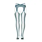 Suspender Pantyhose with Strappy Waist – Queen Size – Blue — Photo 7