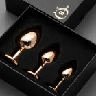Jewellery Red Gold 3-Piece Anal Plug Set – 8.7 cm – Multicolored — Photo 8
