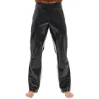 LateX Latex Trousers with Red Stripes – Black – L — Photo 3