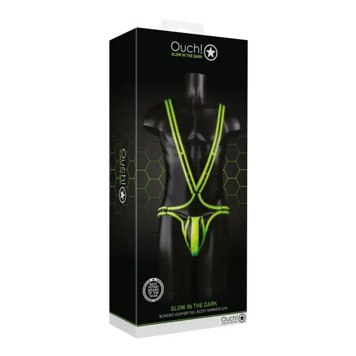 Ouch! Glow in the Dark Body Harness – S/M