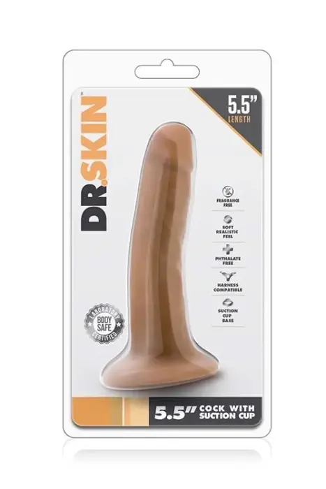 Dr. Skin reālistisks dildo ar piesūcekni – 14 cm (5.5″)
