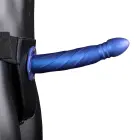 Twisted Hollow strap-on – metāliski zils Foto 3