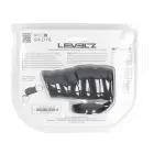 LEVELZ Vibrating Ribbed Silicone Cock Sleeve and Ball Ring – Black — Photo 2
