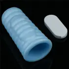 Vibrating Wave Knights Ring – vibreeruv erektsioonivõru lainetekstuuriga – sinine — Foto 8