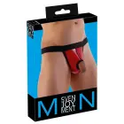 Svenjoyment vinüülist stringid paisutamisfunktsiooniga – ereroosad – L/XL — Foto 1