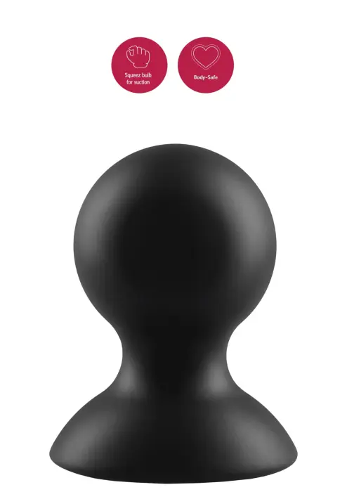 She.E.O silikona krūšu galu piesūcekņi – melni Foto 6