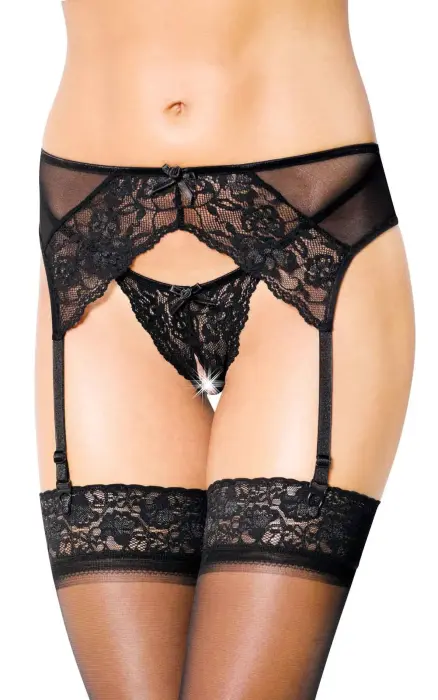 Garterbelt 3317 with Thong – Black – S/M