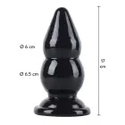 Extreme анальная пробка с шариками – 17 cm (6.7″) – Черный — Фото 1
