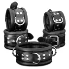 Leather Anklecuffs Black - 6,5 cm Photo