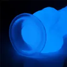 Lumino Play tumsā spīdošs dildo – 21.5 cm (8.5″) – Caurspīdīgs — Foto 7