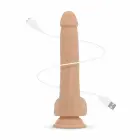 Real Fantasy Bryce vibrators ar kustību – 17 cm (6.7″) – miesas krāsa — Foto 3