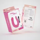 Crushious Deep Diver dubultais dildo ar anālo lubrikantu – 20 cm (8″) – Rozā Foto 8