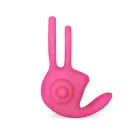 Power Clit Duo Silicone Cock Ring – Pink — Photo 4