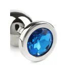 Jeweled Butt Plug – S – Blue — Photo 4
