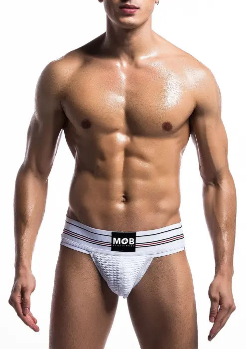 Fetish Classic meeste spordialuspüksid – valge – M