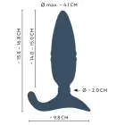 ANOS RC Thrusting Anal Dildo – 15.8 cm (6.2″) – Black — Photo 15