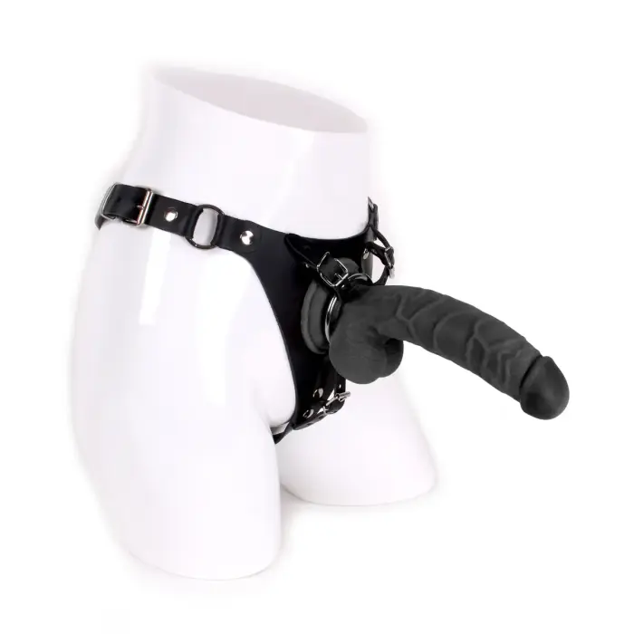 Kiotos COX strap-on siksna ar melnu dildo – 22 cm