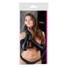Wet look Long Gloves – S/L – Black — Photo 1