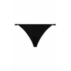 Christine Desire – ziedu mežģīņu string – pērlīšu akcenti – melns – L/XL — Foto 5