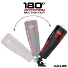 Jamyjob Cyclone automatinis masturbatorius – juodas ir raudonas — Nuotrauka 4