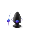Plug-Model 1 divslāņu anālais spraudnis – 9 cm – Melns — Foto 5