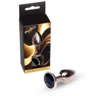 MyLove Toys Jewellery Red Gold Anal Plug – 7 cm (2.8″) – Black — Photo 1