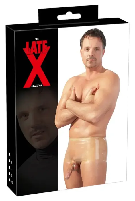 Latex Men's Transparent Pants – L/XL